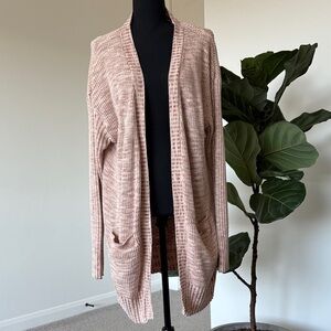 Knox Rose Light Pink Open Cardigan